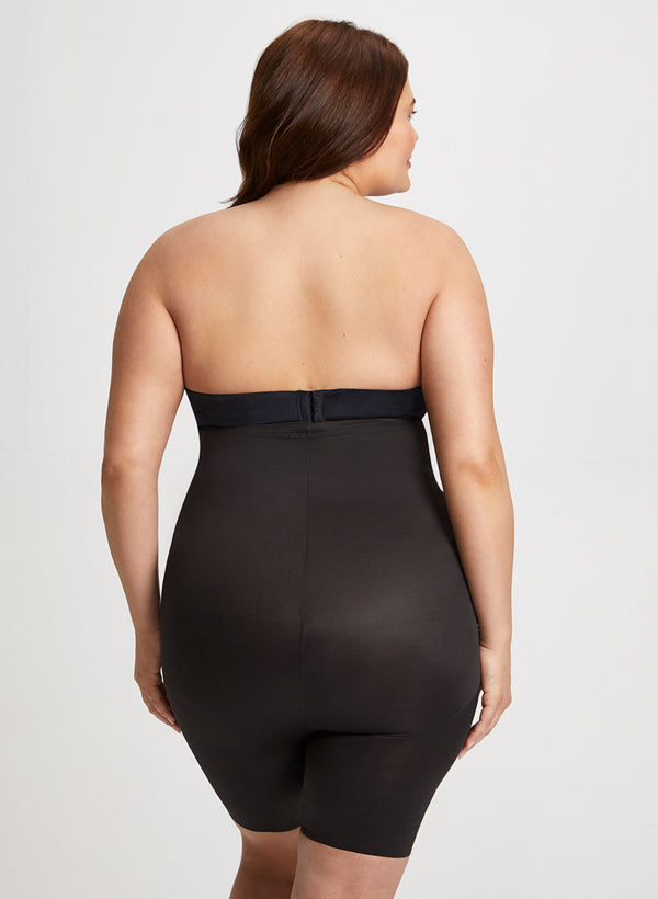 Laura Naomi & Nicole - High-Waist Shaping Shorts - Plus