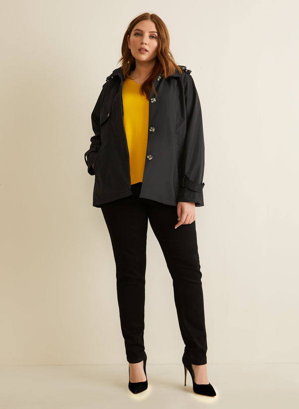 Laura Novelti - Hooded A-Line Coat