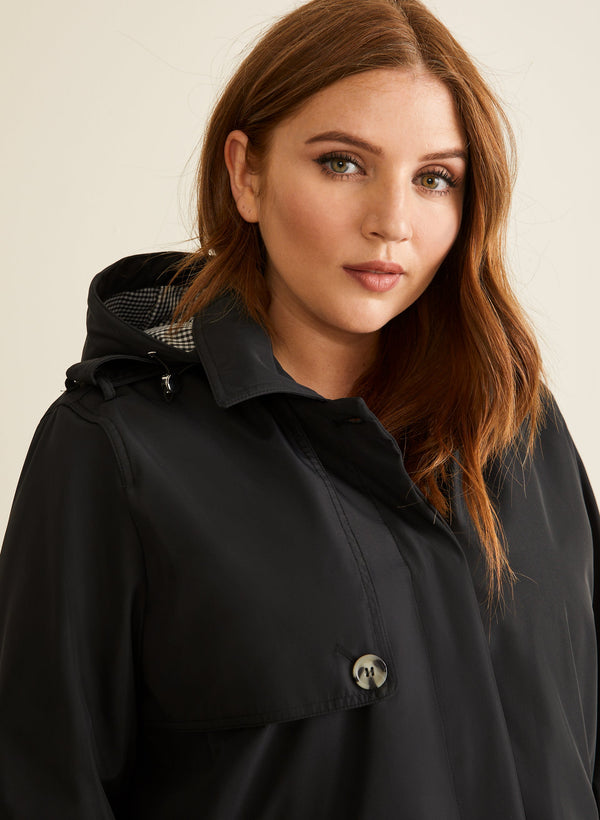 Laura Novelti - Hooded A-Line Coat