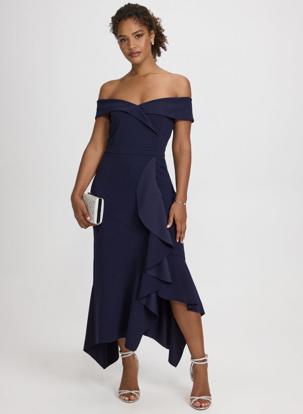 laura Off-The-Shoulder Ruffle Dress