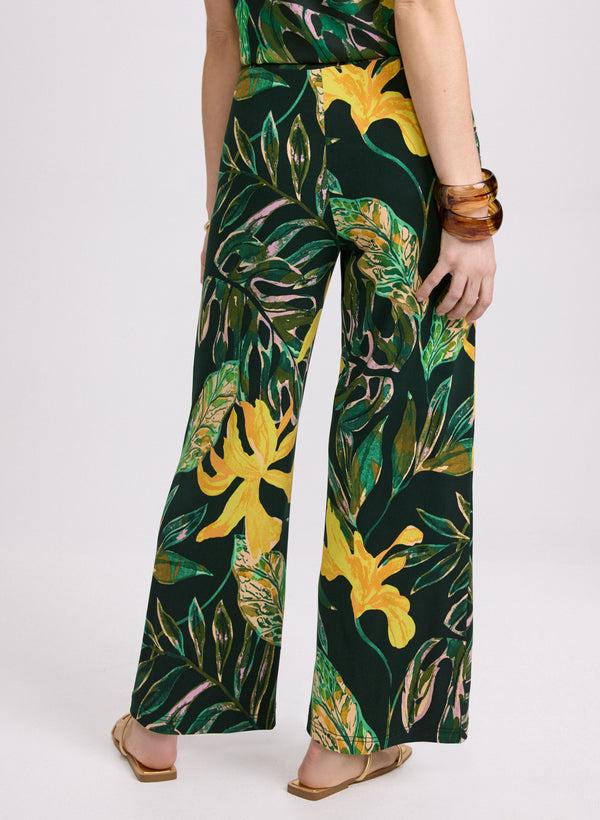 Laura Olivia Palm Print Pants