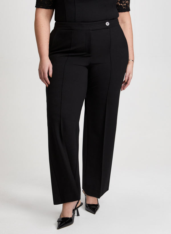 laura Olivia Ponte de Roma Wide-Leg Pants
