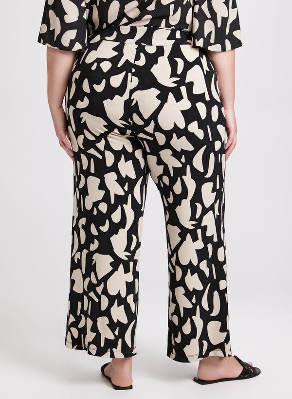 Laura Olivia Printed Wide-Leg Pants