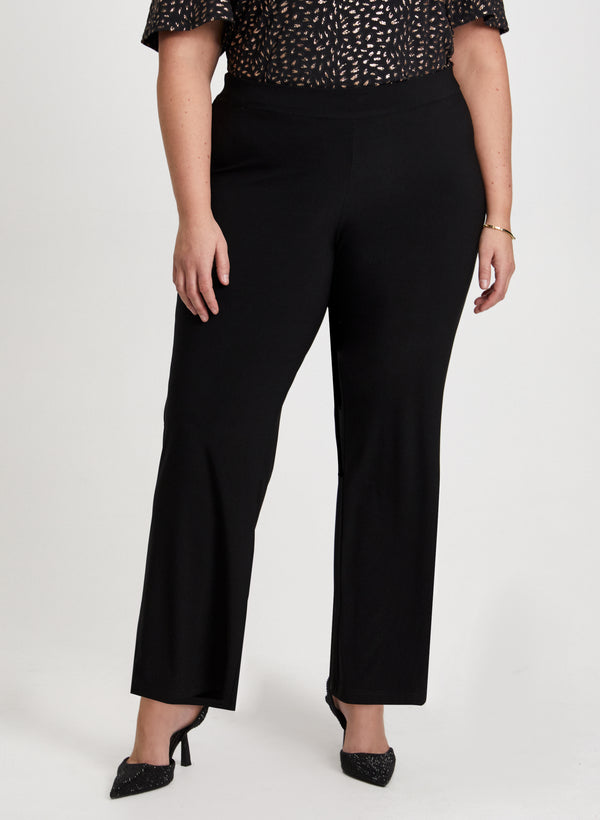 Laura Olivia Pull-On Wide-Leg Pants - Short
