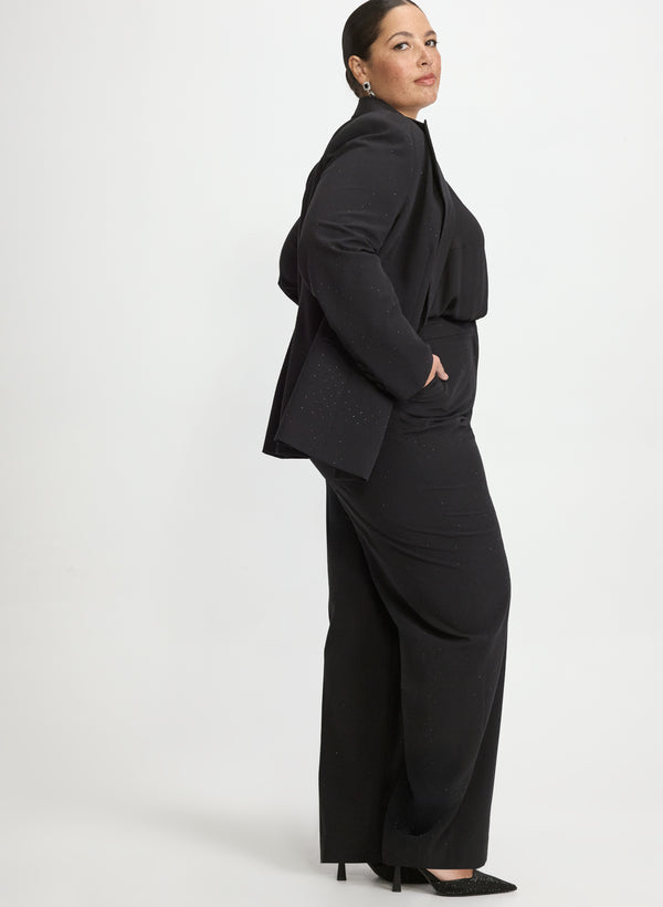 Laura Olivia Wide-Leg Pants With Stud Details