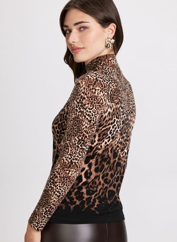 Laura Ombré Animal Print Top
