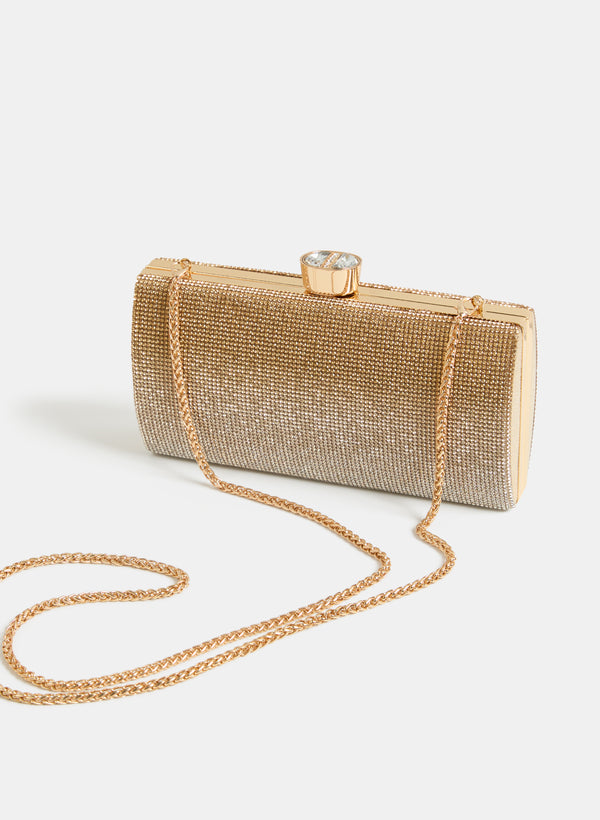 Laura Ombre Crystal Clutch