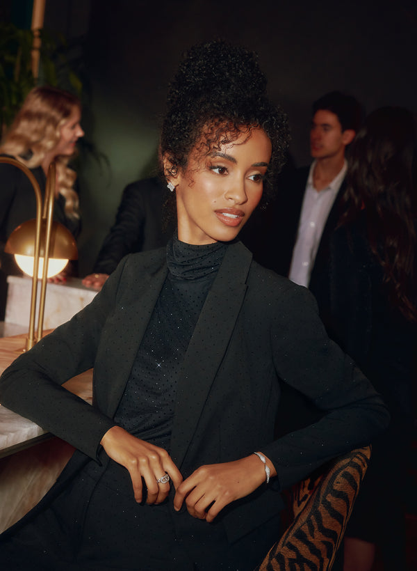 Laura Open Crystal Bangle