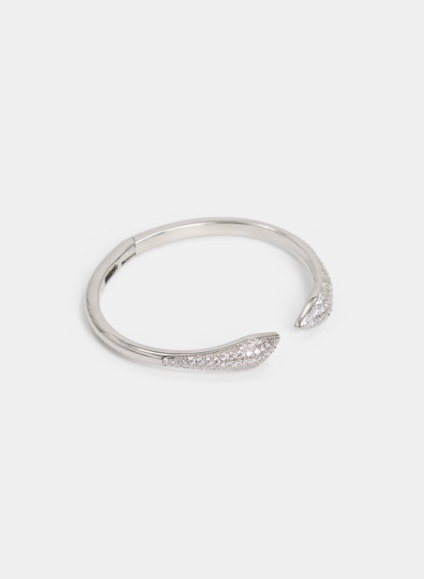 laura Open Crystal Bangle