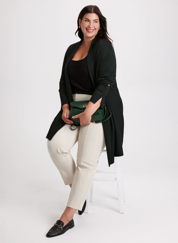 laura Open-Front Cardigan & City Fit Pants