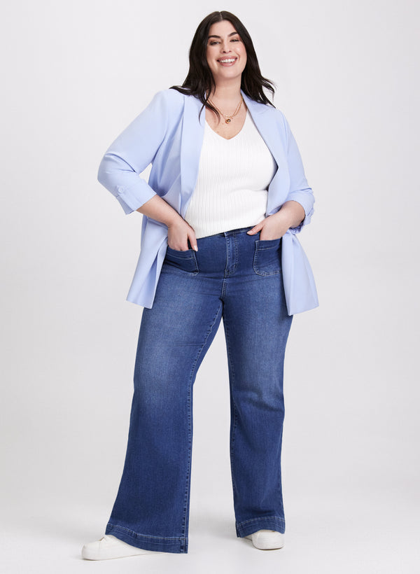 Laura Open-Front Longline Blazer