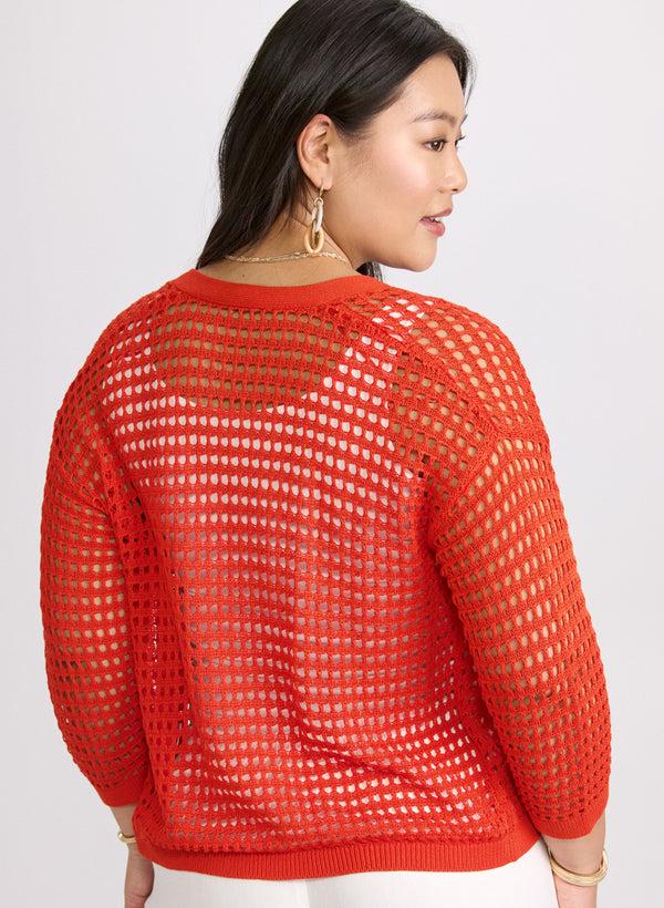 Laura Open Knit Cardigan