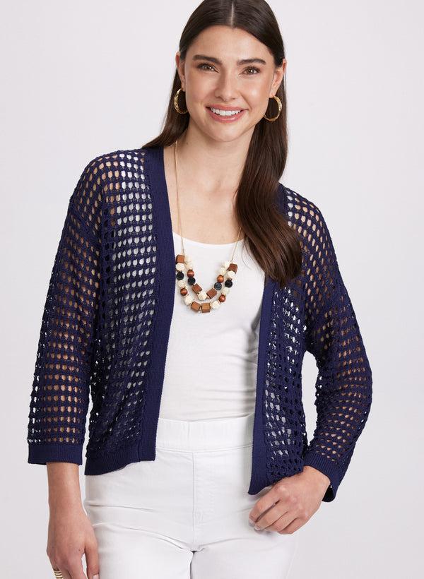 laura Open Knit Cardigan