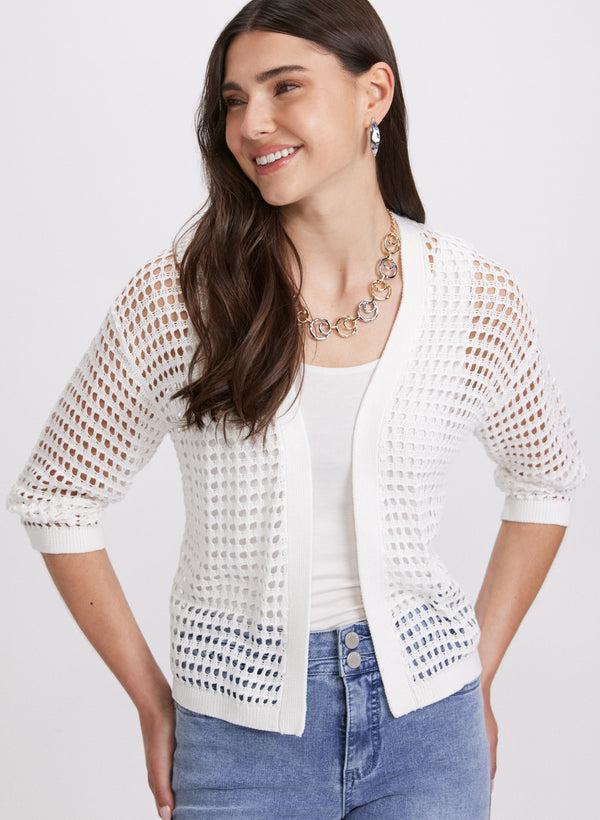 laura Open Knit Cardigan