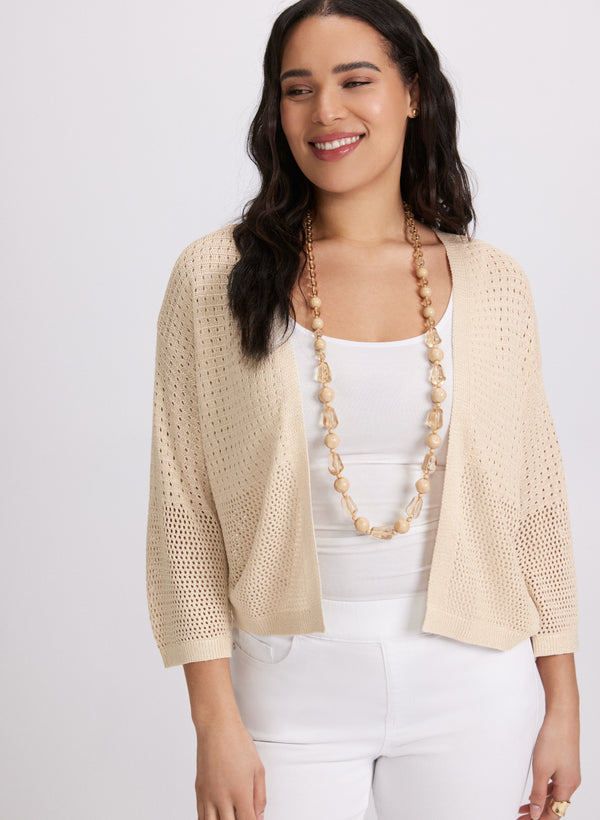 laura Open Knit Cardigan