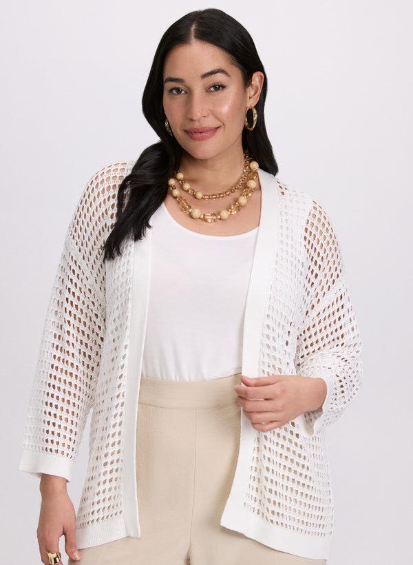 laura Open Knit Cardigan