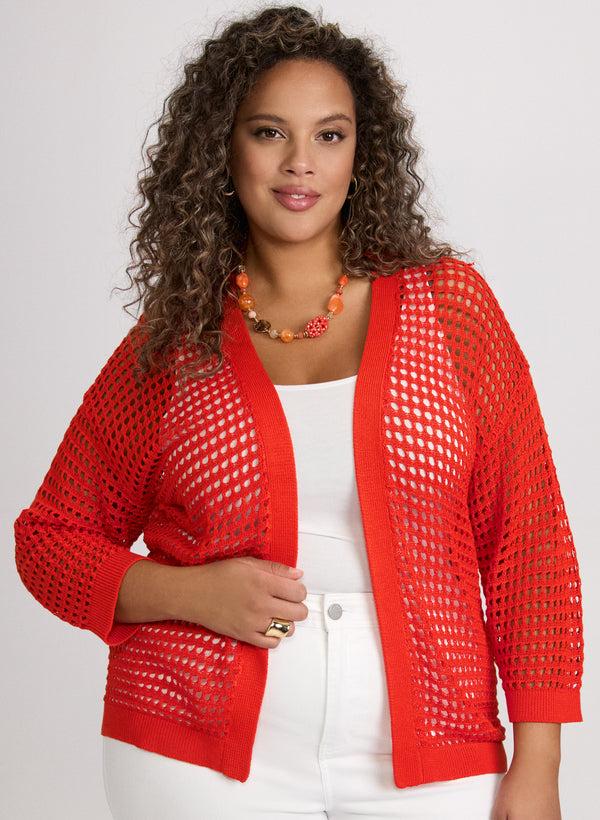 laura Open Knit Cardigan