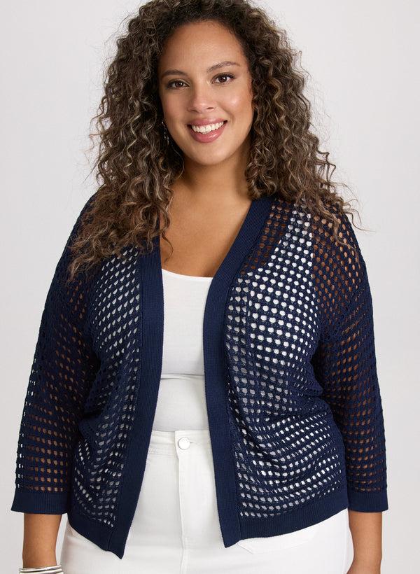 laura Open Knit Cardigan