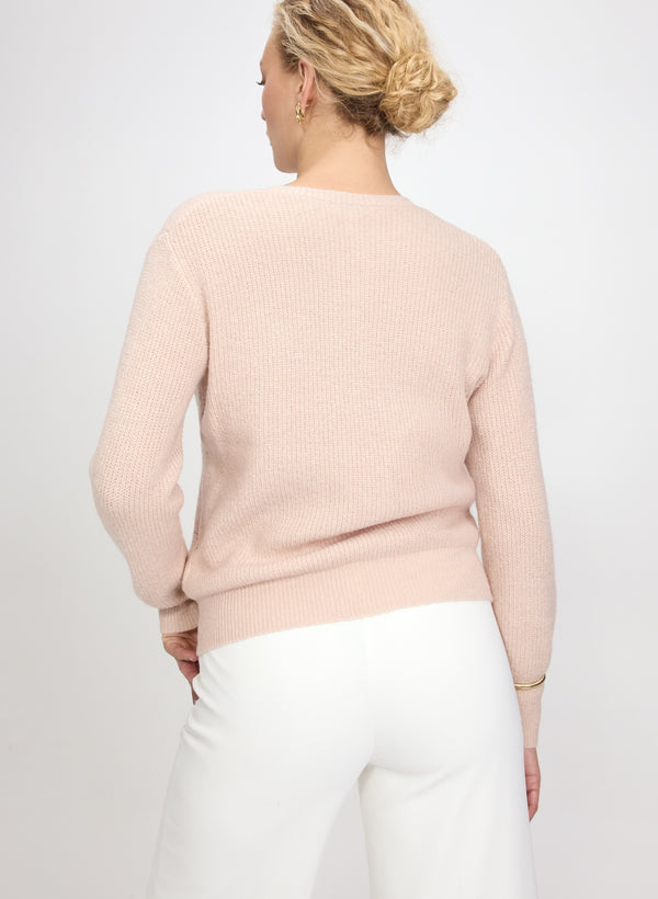 Laura Open Knit Metallic Sweater