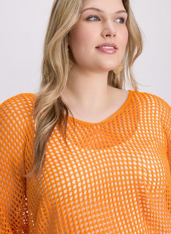 Laura Open Knit Pullover