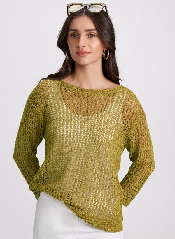 laura Open Knit Sweater