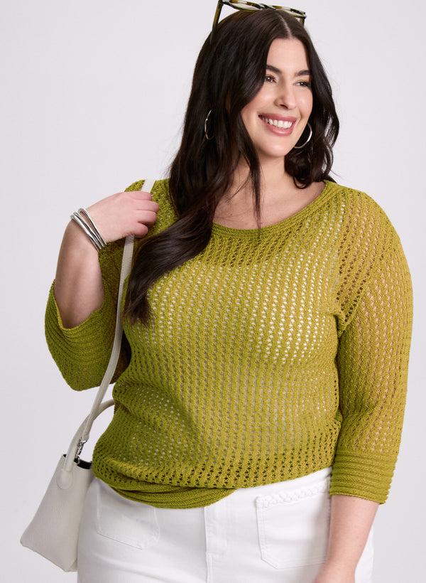 laura Open Knit Sweater