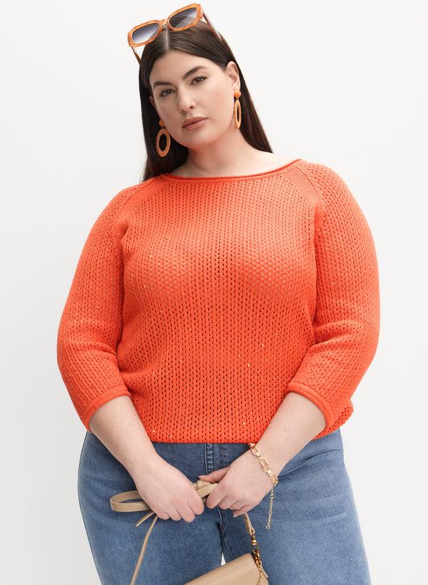 laura Open Knit Sweater