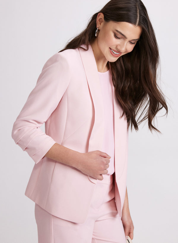 Laura Open Twill Collarless Jacket