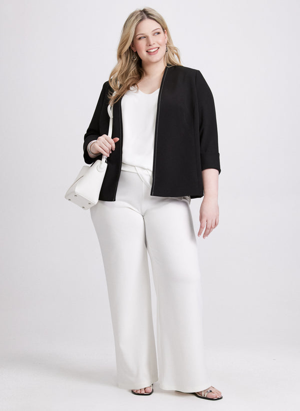 laura Open Twill Jacket & Olivia Wide-Leg Pants