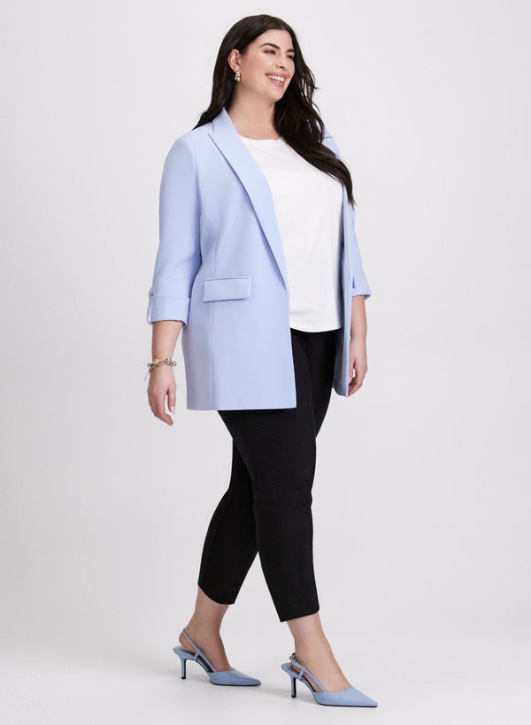 laura Open Twill Jacket & Sofia Slim-Leg Pants