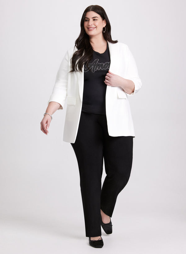 laura Open Twill Jacket & Sofia Straight Leg Pants