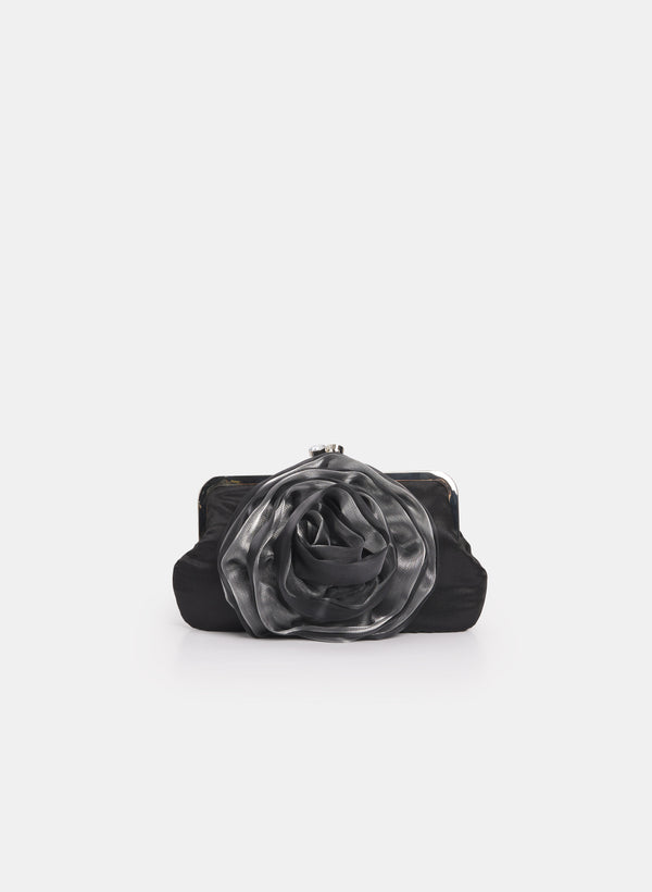 laura Organza Flower Clutch
