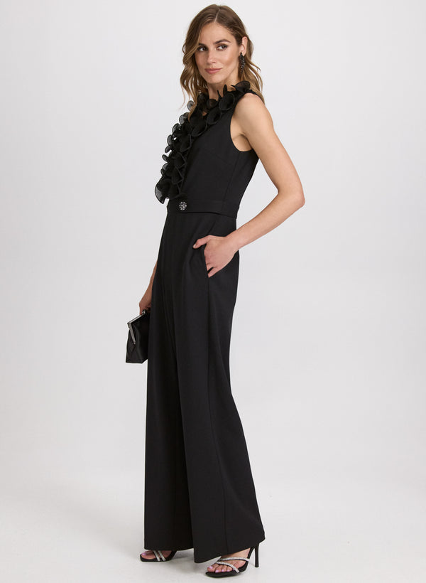 Laura Organza Ruffle Detail Jumpsuit