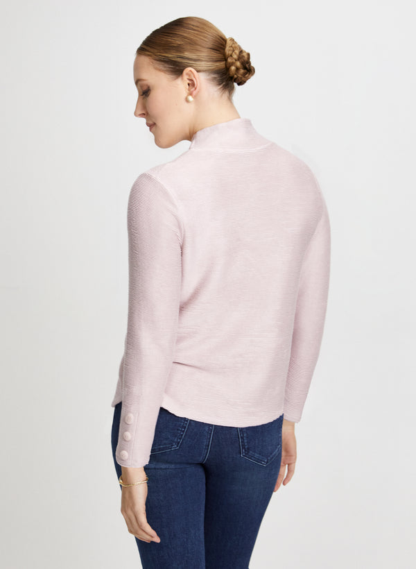 Laura Ottoman Knit Mock Neck Top