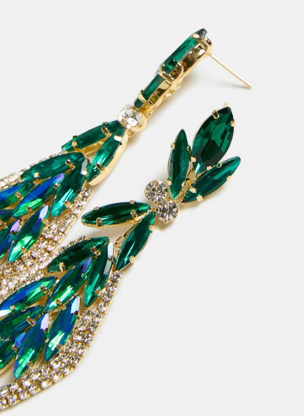 Laura Oval Crystal Earrings