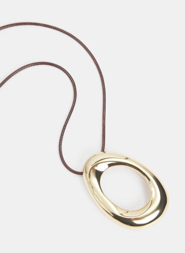 Laura Oval Pendant Necklace