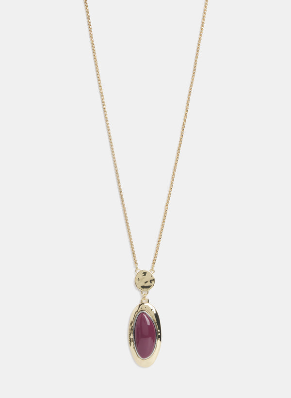 laura Oval Pendant Necklace