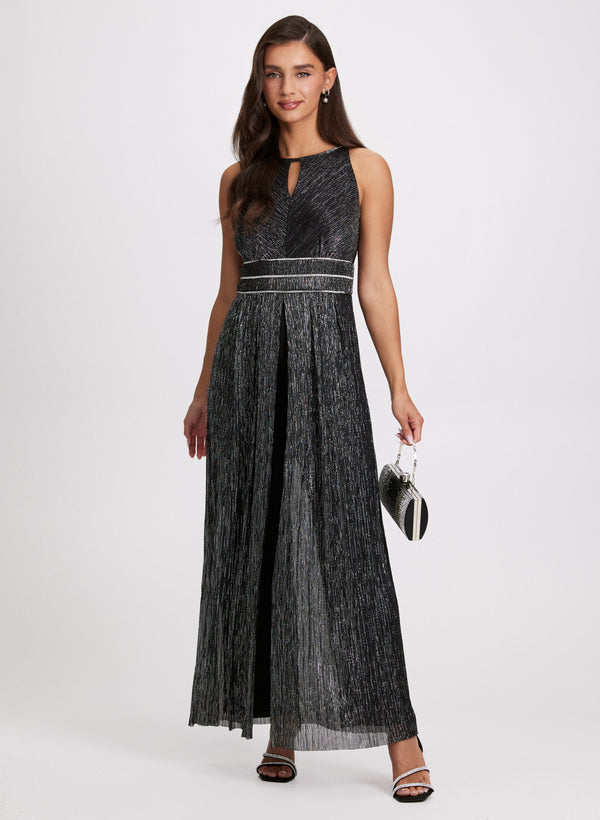 laura Overlay Rhinestone Detail Jumpsuit