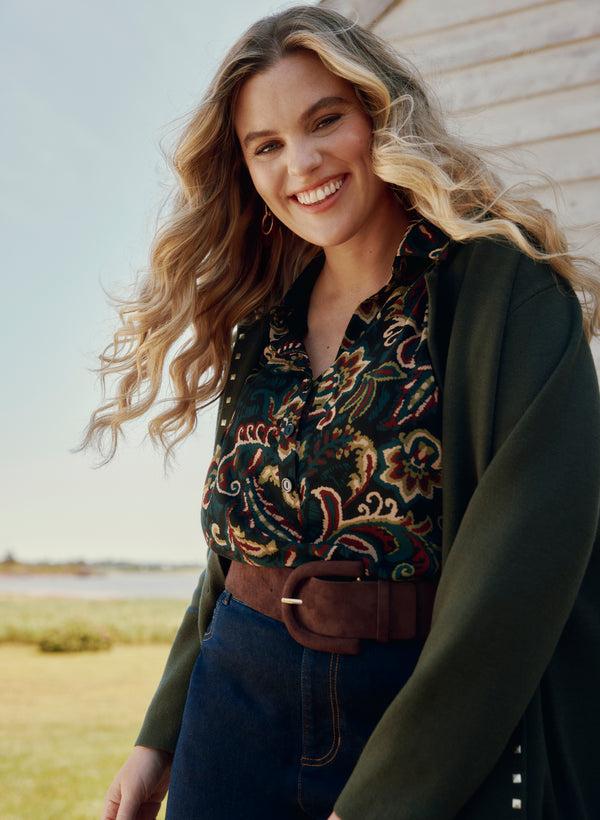 Laura Paisley Chiffon Blouse