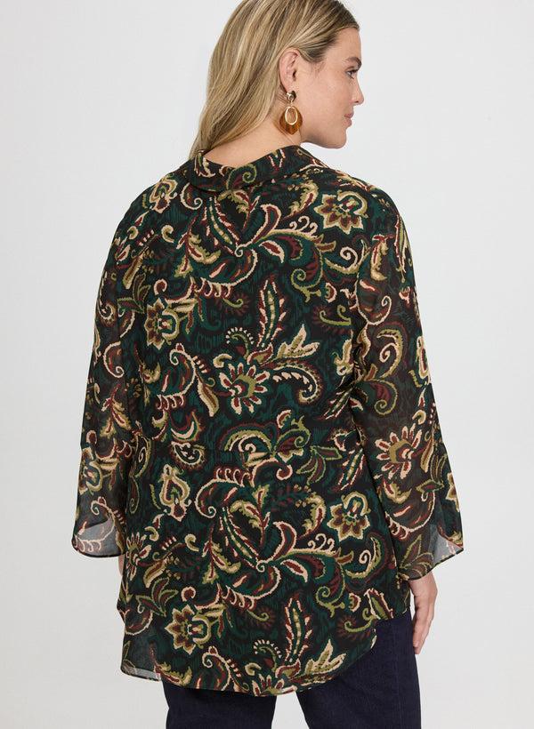 Laura Paisley Chiffon Blouse