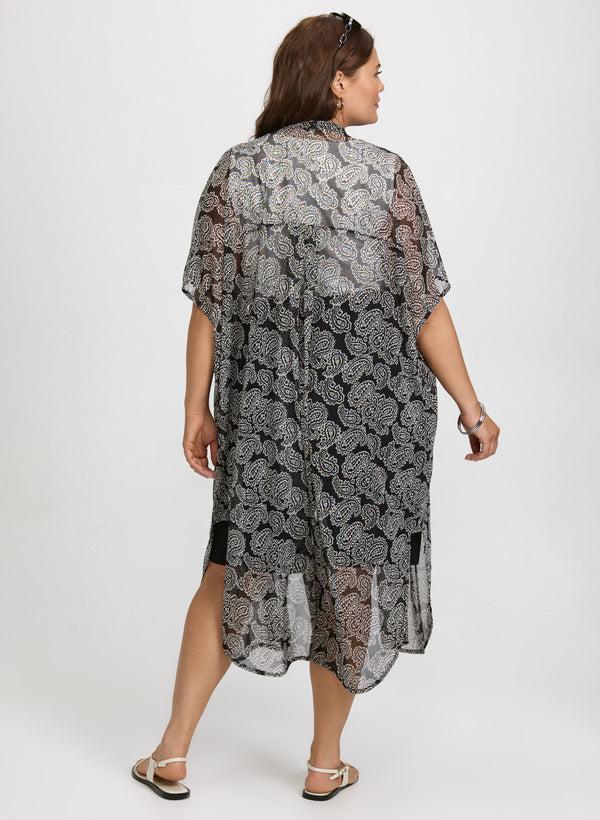 Laura Paisley Mesh Cover-Up