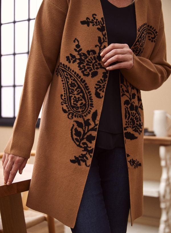Laura Paisley Motif Cardigan