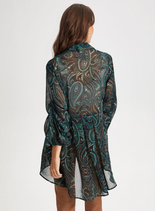 Laura Paisley Motif High-Low Tunic