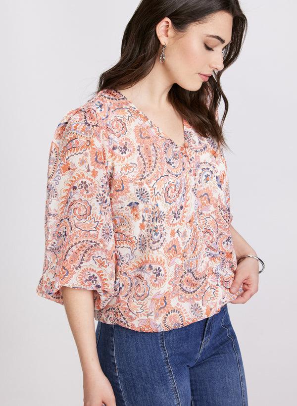 Laura Paisley Print Blouse