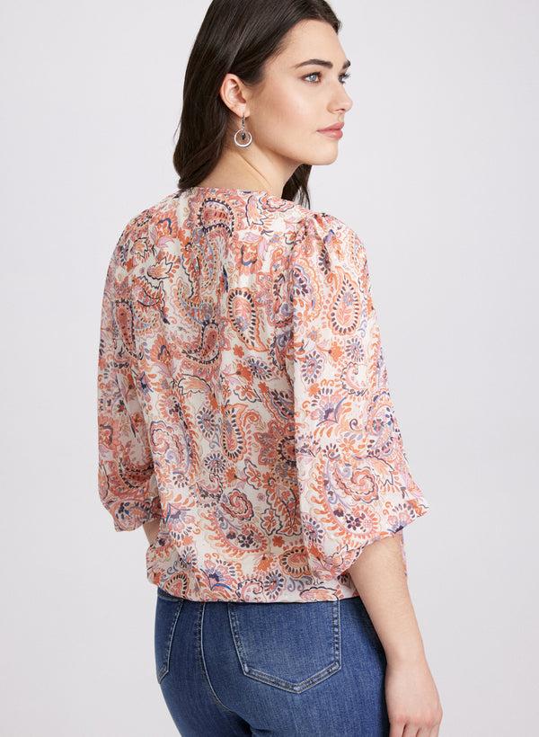 Laura Paisley Print Blouse