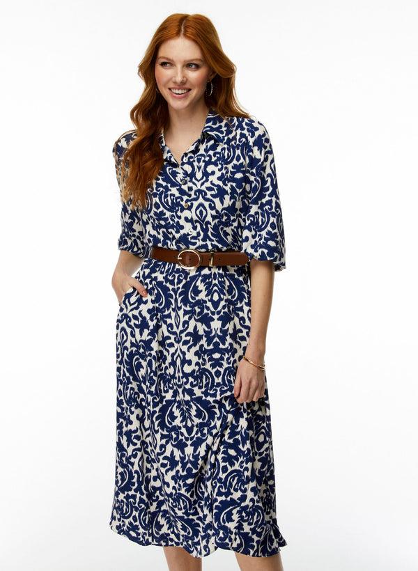 Laura Paisley Print Dress