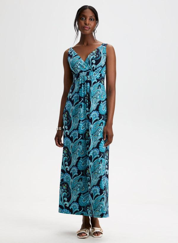 laura Paisley Print Maxi Dress