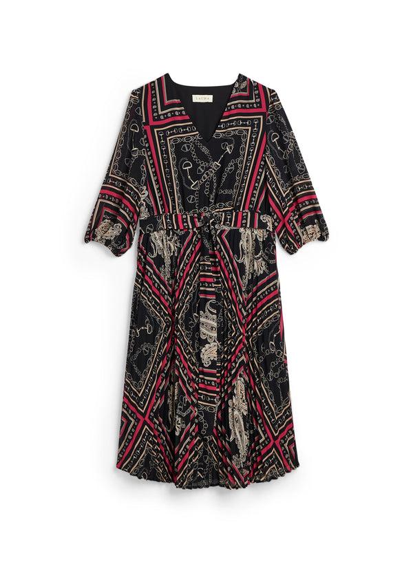 Laura Paisley Print Midi Dress
