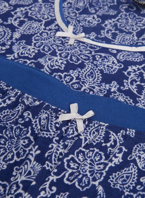 Laura Paisley Print Pyjama Set