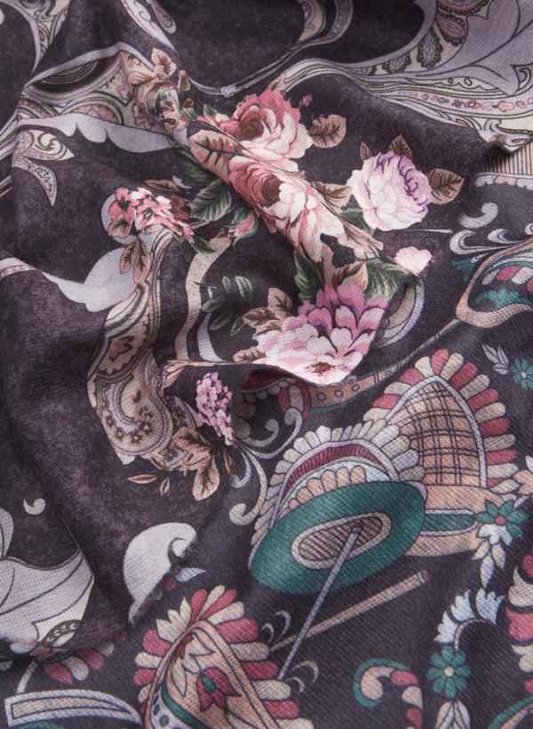 Laura Paisley Print Scarf